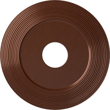 Adonis Ceiling Medallion (Fits Canopies up to 10 1/4"), 16 1/8"OD x 3 5/8"ID x 1"P, Copper Penny
